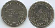Indien Medaille Souvenir Token G13724 - Taj Mahal Agra Mausoleum, Monument -
