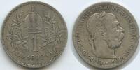Österreich Kaiserreich 1 Corona (Krone) Silber G5709 - Kaiser Franz Joseph I. 1848-1916 Austria -