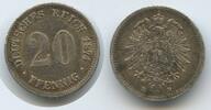 Deutsches Reich Kaiserreich 20 Pfennig Silber G10182 - Wilhelm I. 1871-1888 Germany Empire -