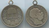 Ungarn Kaiserreich Österreich 1 Korona (Krone) Silber als Anhänger M#5865 - Kaiser Franz Joseph I. 1848-1916 Hungary -