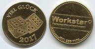 Österreich Wien Glücksbringer Glücksmünze Neujahrsmünze L2241 - Workstar Personaldienstleistungen - Glückswürfel - Viel Glück -