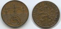 Tschechoslowakei 5 Haleru (5 Haléřů) G15869 - Czechoslovakia Czechoslovak Republic -