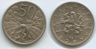 Tschechoslowakei 50 Haleru (50 Haléřů) G0578 - Czechoslovakia Czechoslovak Republic -