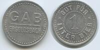 Deutschland Bayern Ergoldsbach Biermarke Gut für 1 Liter Bier Wertmarke T007 - GAB - Graf Arco Brauerei Bierzeichen -