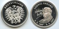 Deutschland Bundesrepublik Silbermedaille GY127 - Ludwig Erhard 4.2.1897 - 5.5.1977 -