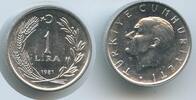 Türkei 1 Lira 1981 M#7056 - Turkey Kemal Atatürk Fast unzirkuiert