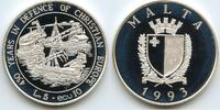 Malta 5 Liri (10 Ecus) Silber G4456 - 430 Years of Defence of Christian Europe Proof -