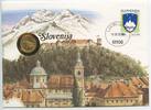 Slowenien 0,02 Lipe Probe im Numisbrief 1992 GN656j - Ljubljana Prova Series Slovenija Unzirkuiert