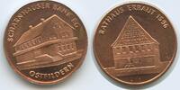 Deutschland Bundesrepublik Baden-Württemberg Medaille G7008 - Scharnhauser Bank eG Ostfildern - Rathaus erbaut 1596 -