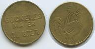 Deutschland Bundesrepublik Baden-Württemberg Biermarke 1 Liter Bier Wertmarke Bierzeichen GX1420 - Göckeles-Maier Stuttgart - Gockel Hahn - Germany Beer-Token -