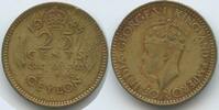 Ceylon 25 Cents G6576 - British Colony Queen Victoria Sri Lanka -