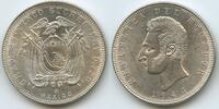 Ecuador 5 Sucres Silber M#5641 - José de Sucre Republic of Ecuador -
