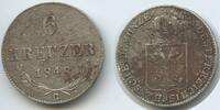 Österreich Kaiserreich Böhmen 6 Kreuzer Silber H1052 - Franz Joseph I. 1848-1916 -