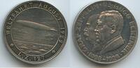 Deutsches Reich Weimar Silbermedaille Weltfahrt M#5736 - Luftschiff LZ127 Graf Zeppelin I. - Dr. Hugo Eckener 1898-1928 -