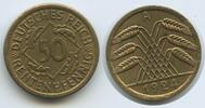 Deutsches Reich Weimar 50 Rentenpfennig G10219 - Germany Weimar Republic -
