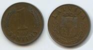 Lettland 1 Santims G11656 - Latvia Latvija -
