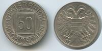 50 Groschen (Nachtschilling) 1934 G8071 - RAR Österreich 1. Republik 1918-1938 Vorzüglich - Unzirkuliert