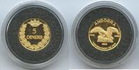 5 Diners Gold (1/20 Unze) 1995 Andorra M#5559 - Golden Eagle - Gold Bullion - Joan Martí i Alanis Polierte Platte