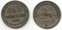 Braunschweig-Calenberg-Hannover 6 Pfennig Silber H1315 - Georg V. 1851-1866 -