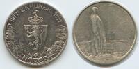 2 Kroner Silber 1914 Norwegen H0059 - Haakon VII. 1905-1957 - 100th Anniversary of the Constitution of Norway Sehr Schön