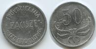 50 Groszy Notgeld nd. 1925-1939 Polen Artyleria Wojsko Polskie M#7736 - Spółdzielnia Zacisze w Częstochowie RAR Sehr schön