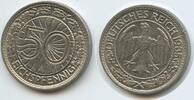 Deutsches Reich 50 Reichspfennig S0311 - Germany Weimar Republic -