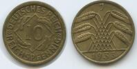 10 Reichspfennig 1933 J Hamburg Deutsches Reich Weimar S0404 - Germany Weimar Sehr Schön - Vorzüglich