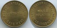 Österreich Oberösterreich Wertmarke 1 Freispiel Jeton Token T538 - Wels Zaunmayr-Automaten-Zandomeneghi -