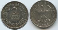Deutsches Reich Weimar 2 Reichsmark Silber S0495 - Germany Weimar Republic -