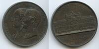 Frankreich Paris Bronzemedaille M#0134 - Napoléon III. Palais de l’Industrie Pavillon du nord -