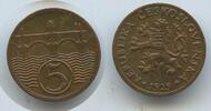 Tschechoslowakei 5 Haleru (5 Haléřů) G15853 - Czechoslovakia Czechoslovak Republic -