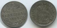 Bayern Königreich 1 Kreuzer Silber H1364 - Maximilian II. Joseph 1848-1864 Bavaria -