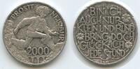 Österreich Glücksbringer Silber Glücksmünze Neujahrsmünze L2734 - Märchen Siebenmeilenstiefel - Prosit Neujahr -