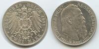 Deutsches Reich Kaiserreich Bayern 2 Mark Silber S0157 - 90. Geburtstag Prinzregent Luitpold 1821-1911 Germany Bavaria -