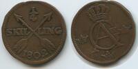 Schweden ¼ Skilling G2042 - Sweden Gustav IV. Adolf 1792-1809 -