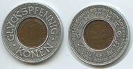 Deutschland Bayern München Sendlingerstrasse Glücksbringer Glücksmünze Neujahrsmünze L2552 - 1 Glückspfennig Konen mit Inlay 1 Pfennig 1950 D -