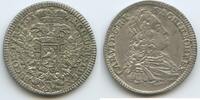 RDR Österreich Böhmen Prag XV Kreuzer (15 Kreuzer) Silber H0367 - Karl VI. 1711-1740 Bohemia Austria Charles VI -