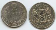 Lettland 2 Lati Silber H0905 - Latvia Latvijas Republika -