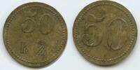 Deutsches Reich Wertmarke "50" Jeton Token T295 - KZ eingeschlagen - nicht näher bestimmt -