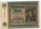 Deutsches Reich Weimar 5000 Mark GB376 - Reichsbanknote Banknote Paper Money Germany -