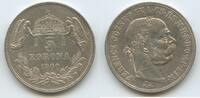 Ungarn Kaiserreich 5 Korona (5 Kronen) Silber M#8229 - Franz Joseph I. Hungary Österreich Austria -