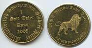 Deutschland Wertmarke 1 Gold Taler M#7397 - MPS Afrika Tour Taler - Löwe - Anno Spectaculum Gisbert Hiller -