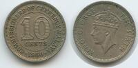 Malaya 10 Cents G7606 - King George VI. - Commissioners of Currency Malaya -