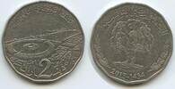 Tunesien 2 Dinars G1410 - Olivenbaum ( Tridecagonal) Carthage punic harbour Tunisia -