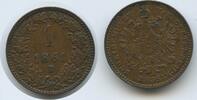 Österreich Kaiserreich Ungarn 1 Kreuzer G14803 - Franz Joseph I. 1848-1916 Austria Hungary -
