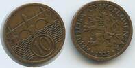 Tschechoslowakei 10 Haleru (10 Haléřů) G1792 - Czechoslovakia Czechoslovak Republic -