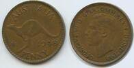 Australien One Penny G12304 - Känguru King George VI. Australia -