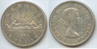 Kanada 1 Dollar Silber M#8080 - Elisabeth II. Kanu Canada -