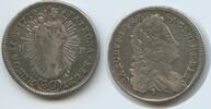 RDR Österreich Ungarn 30 Kreuzer Silber M#3011 - RAR Karl VI. 1711 Hungary -