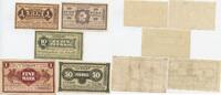 Deutsches Reich Sachsen-Anhalt 1, 5, 10, 50 Pfennig, 1 Mark Gutscheine Lot GB464 - Zerbst Mannschaftsgefangenenlager - PoW Camp Bank Paper Money -